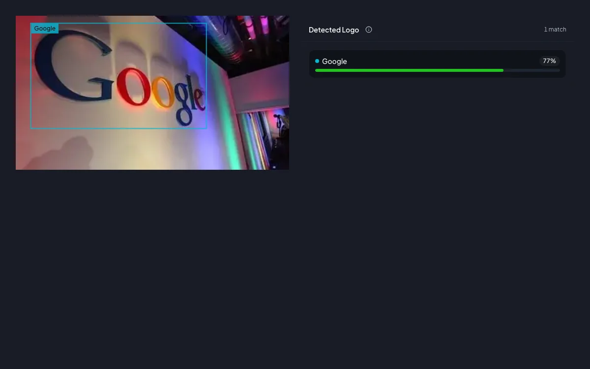 Logo detection preview