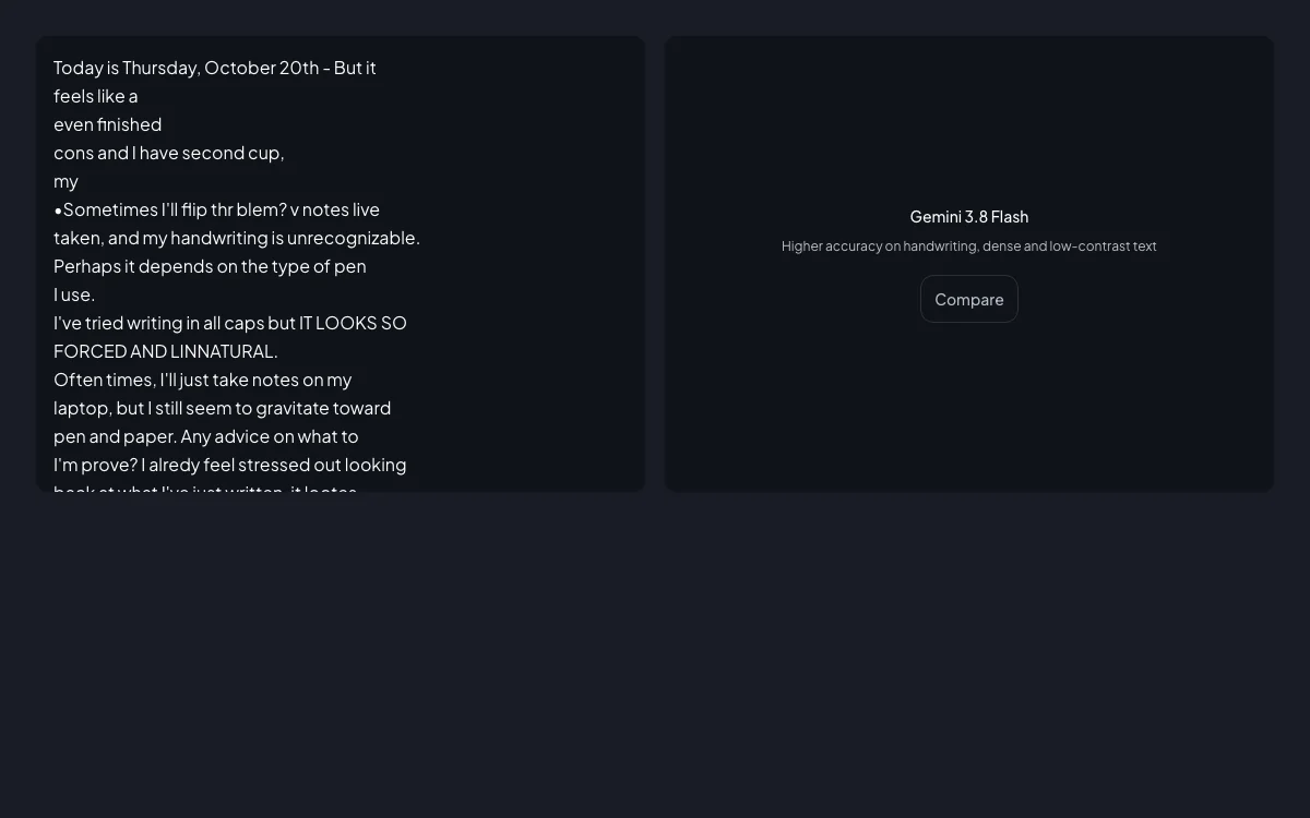 Text detection preview